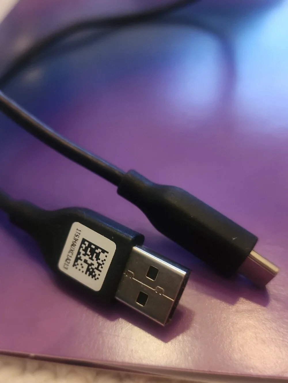 Black USB-A to USB-C Charging Cable 14